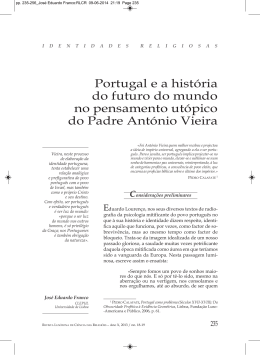 Portugal e a história do futuro do mundo no pensamento utópico do