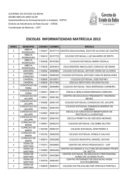 escolas informatizadas matrícula 2012 - educação