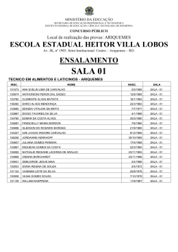Ensalamento Escola Estadual Heitor Villa Lobos - Ariquemes