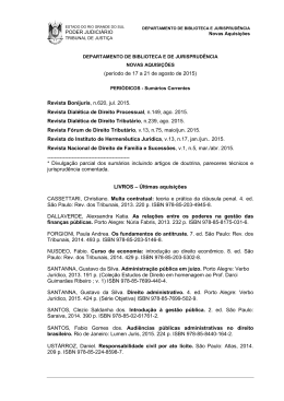 Agosto 2015 - Tribunal de Justiça do Estado do Rio Grande do Sul