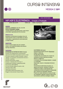 HIP HOP E ELECTRÓNICA _ Criação e Produção