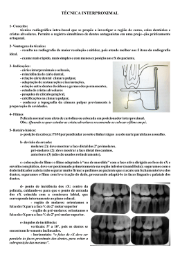 Radiografia Interproximal