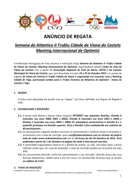 Notice Of Race - Clube de Vela de Viana do Castelo