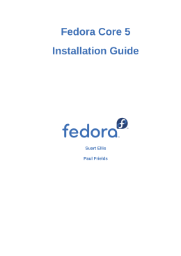 Installation Guide - - Fedora Documentation