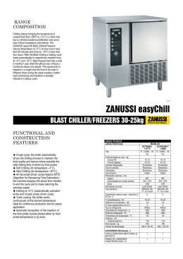 zanussi easychill blast chiller/freezers 30-25kg
