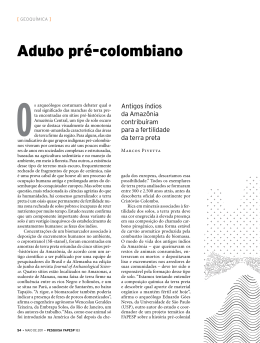Adubo pré-colombiano - Revista Pesquisa FAPESP