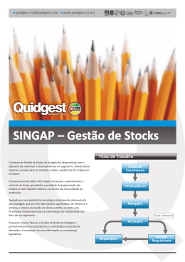 SINGAP – Gestão de Stocks