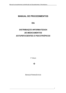 manual de procedimentos da distribuição informatizada de