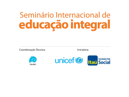 Seminário Internacional de Educação Integral