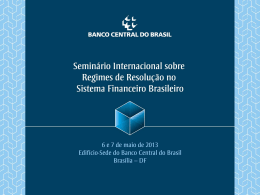 a apresentação - Banco Central do Brasil
