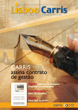Revista Lisboa Carris N.º 52, Série III, Ano 12, 2º Trimestre