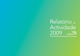 Relatório de Actividade 2009