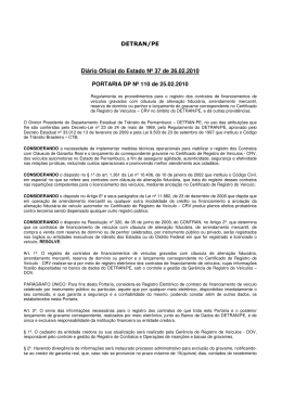 DETRAN/PE Diário Oficial do Estado Nº 37 de 26.02.2010