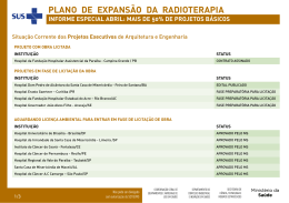 PLANO DE EXPANSÃO DA RADIOTERAPIAINFORME /