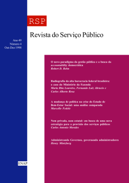 Revista 4-98 - Revista do Serviço Público