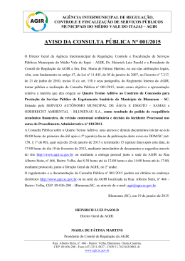 Consulta Pública nº 001-2015