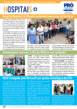 Hospital Regional de Marabá comemora nove anos de serviços