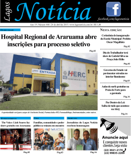 Hospital Regional de Araruama abre inscrições para