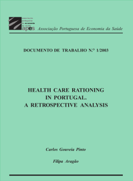 health care rationing in portugal. a retrospective analysis
