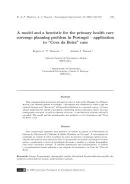 A model and a heuristic for the primary health care