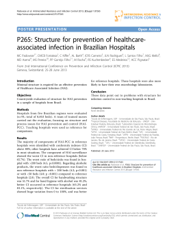 P265: Structure for prevention of healthcare