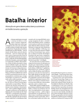 Batalha interior - Revista Pesquisa FAPESP