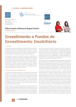 Investimento e Fundos de Investimento Imobiliário