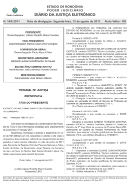 15 - Tribunal de Justiça de Rondônia