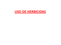 USO DE HERBICIDAS