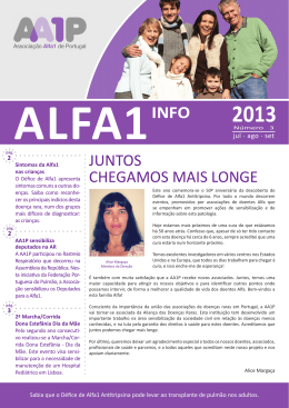 Alfa1 Info de julho, agosto e setembro de 2013