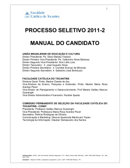 Manual candidato 2011/2
