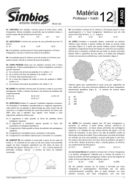 15.SB-15 - Lista 12 - Poliedros Convexos