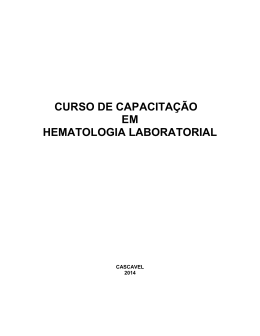 curso de especialização em hematologia laboratorial - CRF-PR