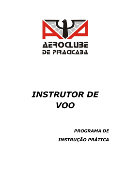 INSTRUTOR DE VOO - Aeroclube de Piracicaba