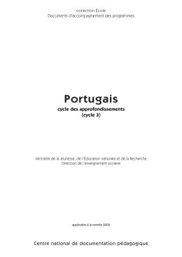 Portugais – cycle 3