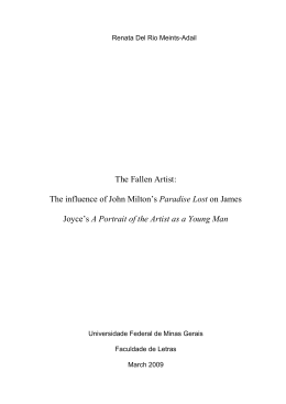 The influence of John Milton‟s Paradise