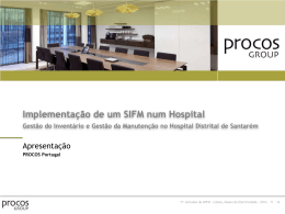 PDF: IWMS no Hospital de Santarém