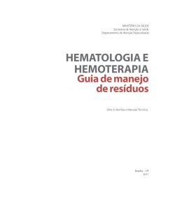 HematoloGia e Hemoterapia - BVS SES-SP