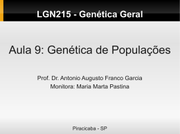 Aula 9: Genética de Populações
