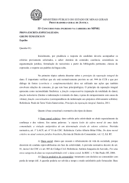 Questão 1 - Ministério Público de Minas Gerais