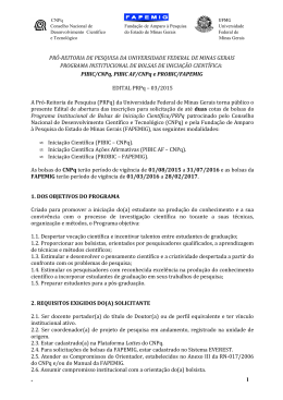 Edital 03/2015 - Universidade Federal de Minas Gerais