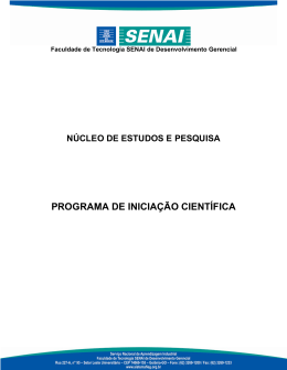 Programa de Iniciação Científica - FATESG