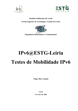 Relatório Final - IPv6@ESTG-Leiria