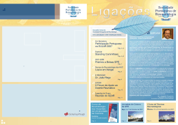 Newsletter mensal da Sociedade Portuguesa de Reumatologia