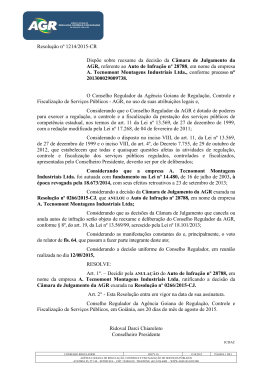 Resolução nº 1214/2015-CR Dispõe sobre reexame da decisão da