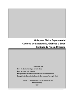 Guia para Física Experimental Caderno de - IFGW