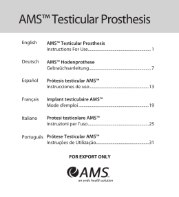 AMS™ Testicular Prosthesis - AMS Labeling Reference Library