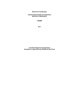 Manual de Fiscalização 2011 CEEMM - Crea-SP