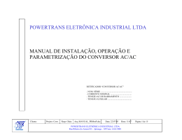 powertrans eletrônica industrial ltda manual de instalação