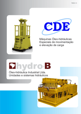 Óleo-hidráulica Industrial Ltda. Unidades e sistemas hidráulicos